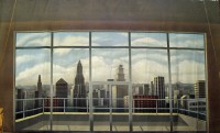 City Through Window